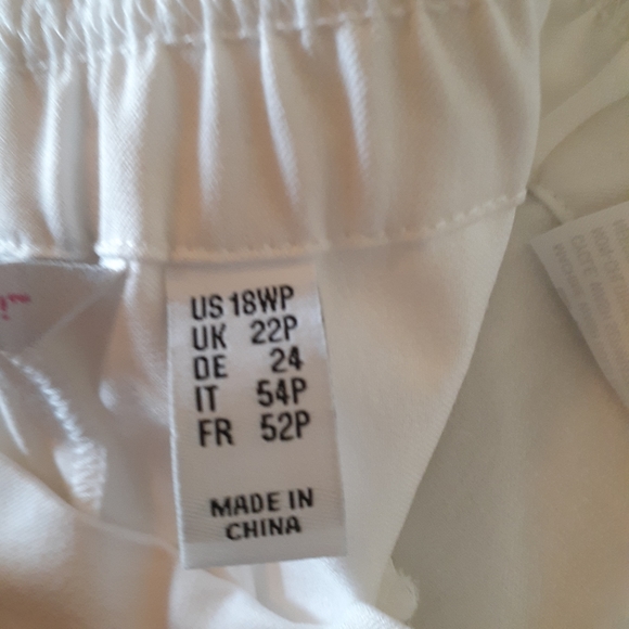 Pull up pants. NWOT. 18W. Never worn. Has stains. - Picture 6 of 8